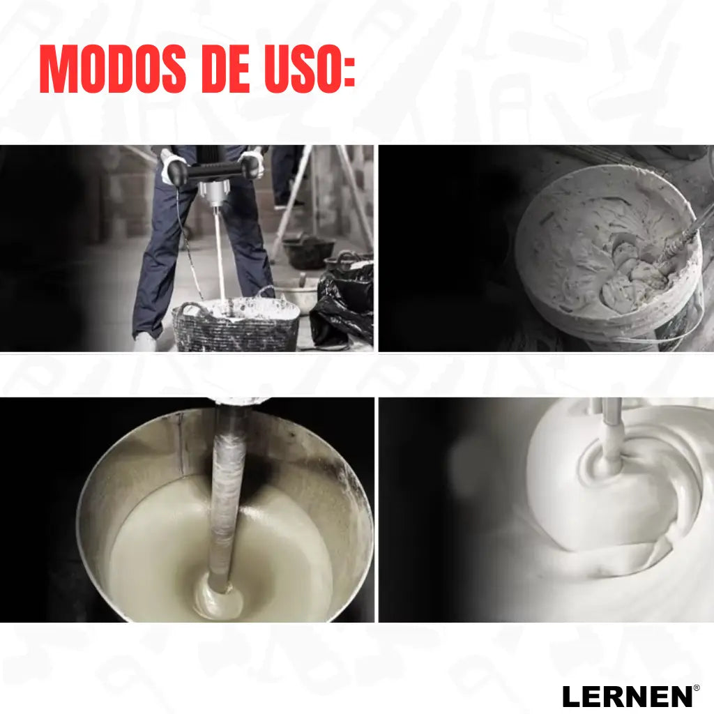 Mezclador Eléctrico De Cemento Y Pintura 6 Velocidades 1200W Lernen