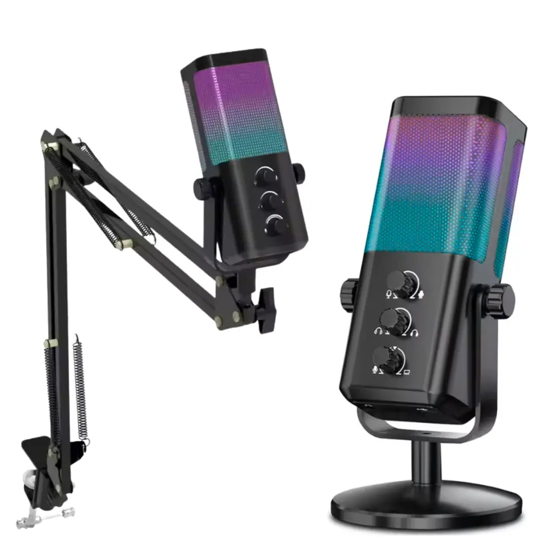 Micrófono de Streaming Podcast RGB Bitbyte M7 Gamer Bitbyte