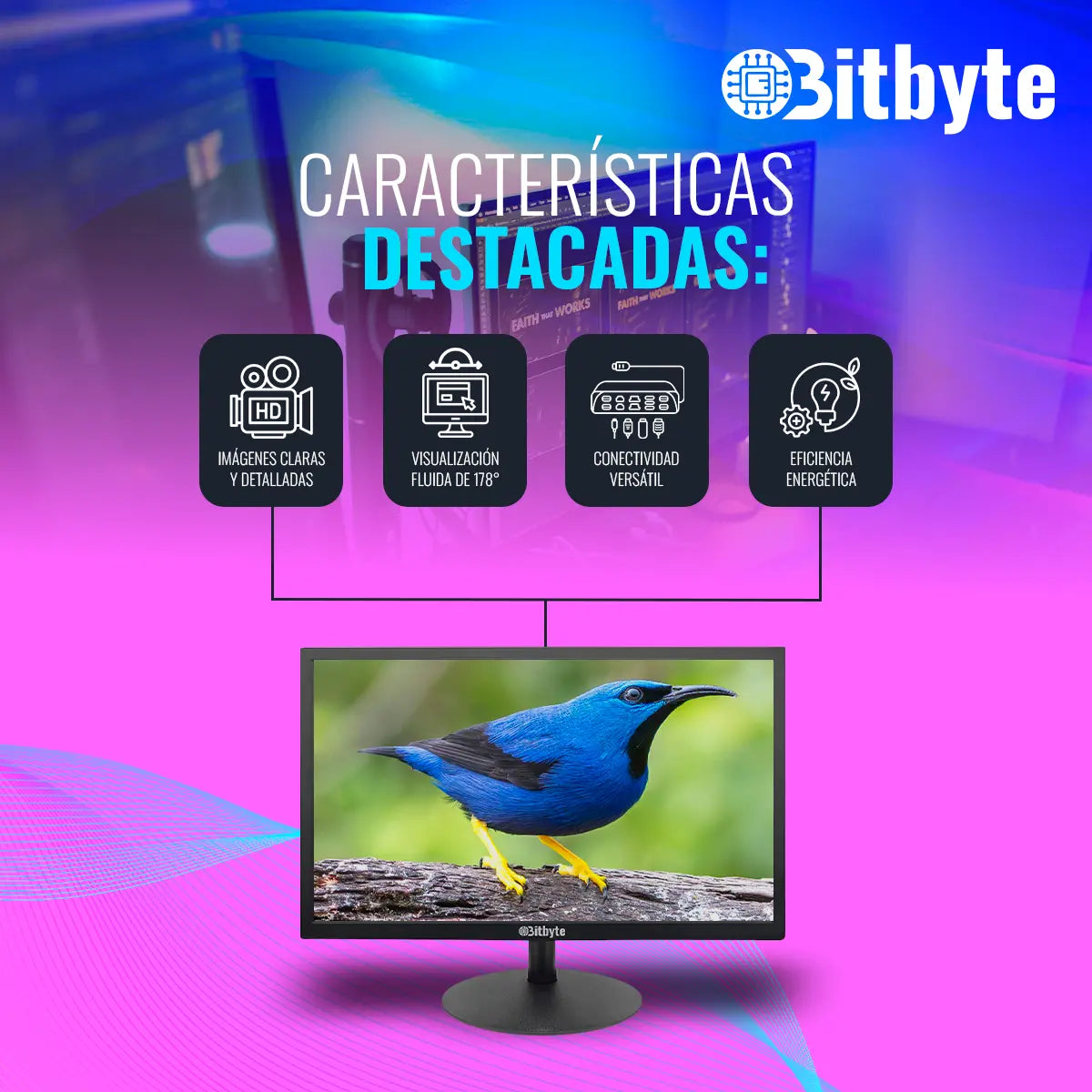 Monitor Bitbyte 27″ Full HD (1920×1080) Bitbyte