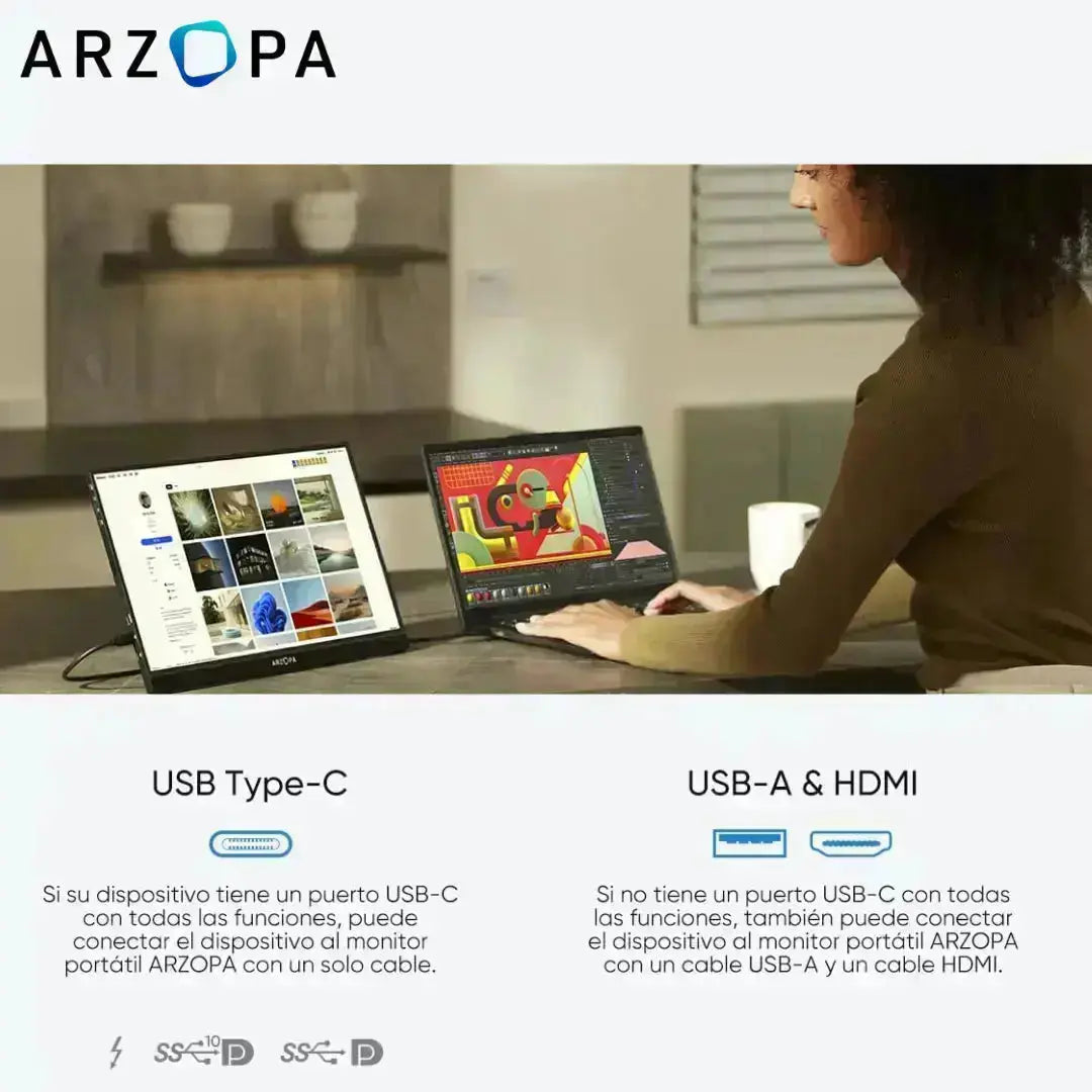 Monitor Portátil Arzopa Z1RC – 16″ Arzopa