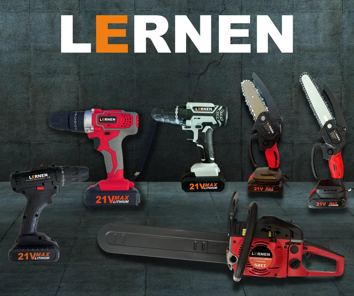 Pack Taladro Inalámbrico Percutor 2 Baterías + Set De 99 Brocas Lernen