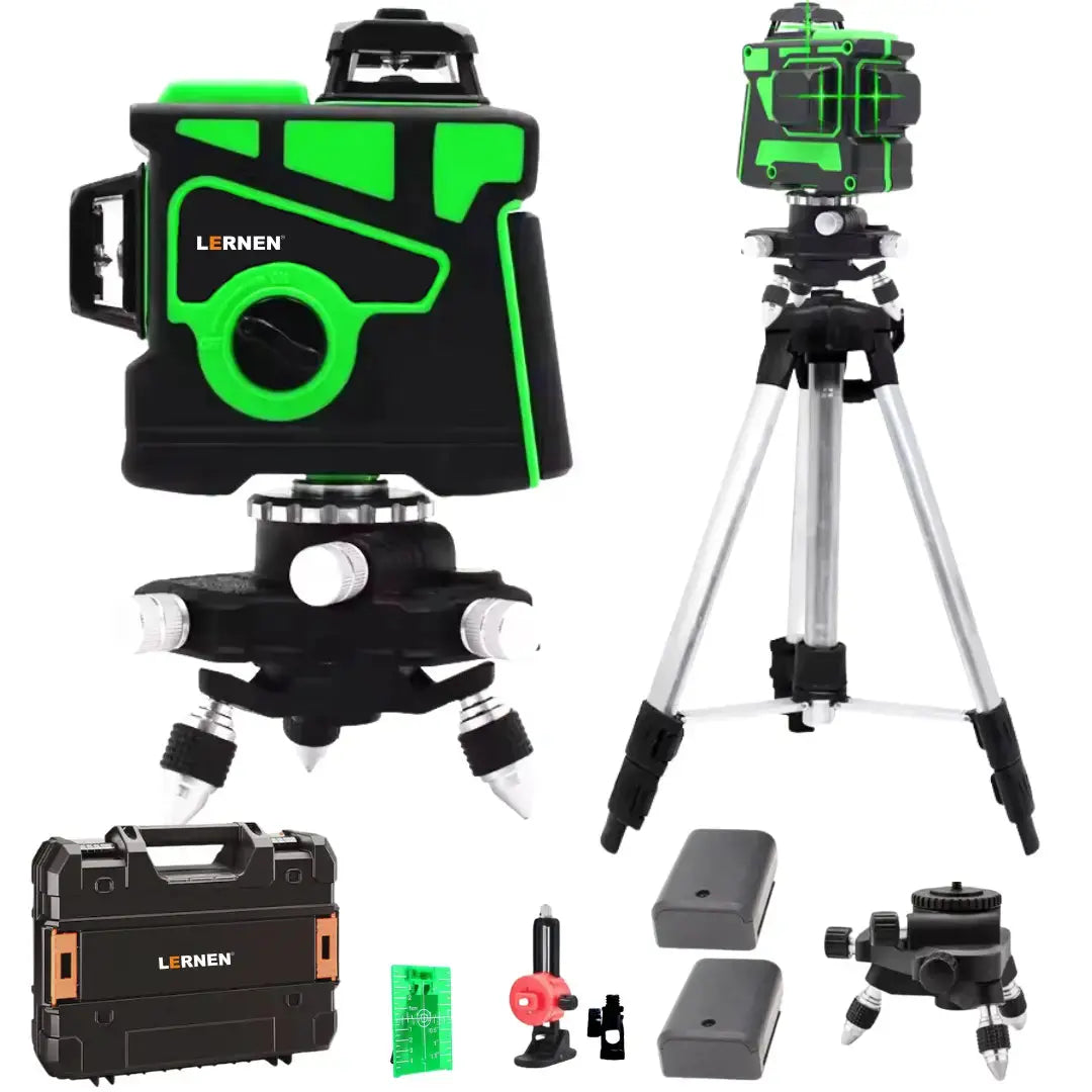 Nivel Laser Profesional 12 Líneas LERNEN + Maletín + Trípode Lernen