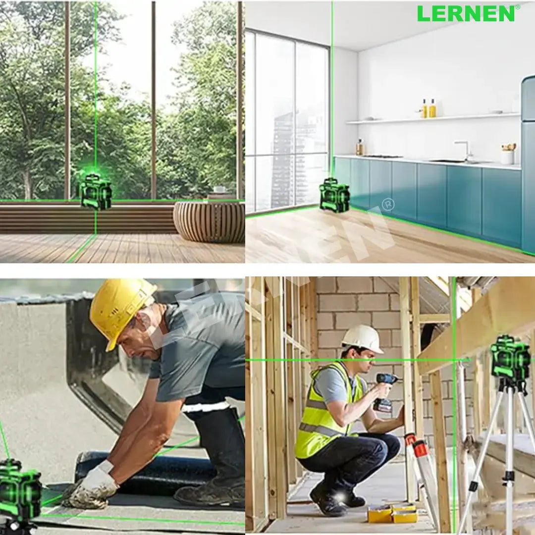 Nivel Laser Profesional 12 Líneas LERNEN + Maletín + Trípode Lernen