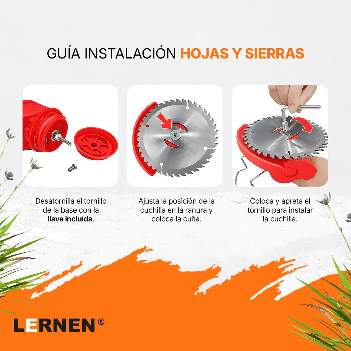 Orilladora de Pasto Telescópica Lernen Lernen