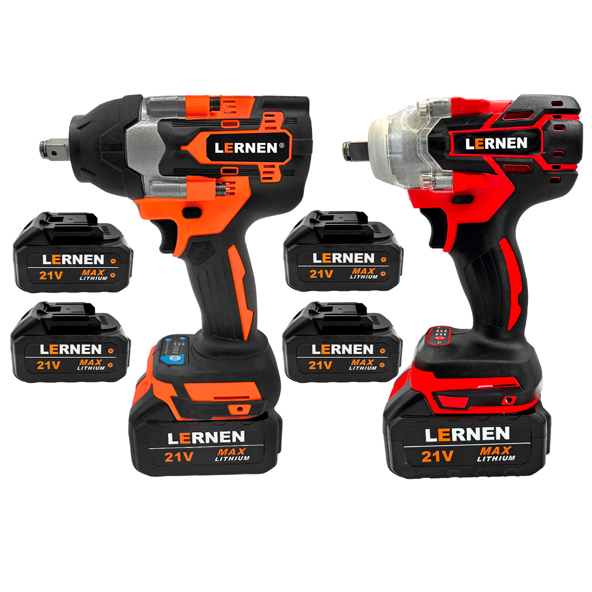 Pack Llave Impacto 1/2 700 Nm LERNEN + Pack Llave Impacto 1/2 280 Nm LERNEN