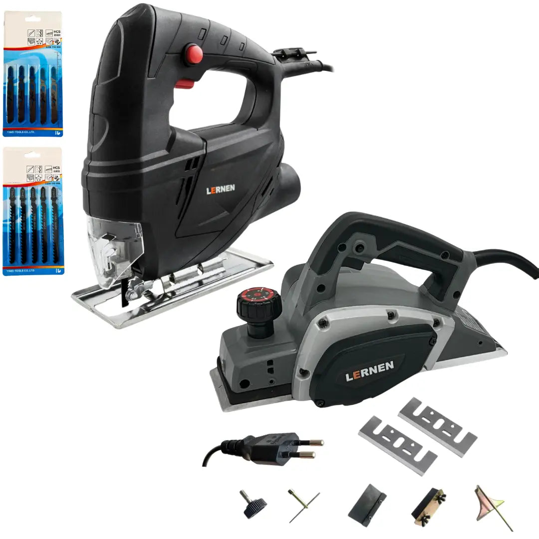 Pack Sierra Caladora 3000 Rpm + Cepillo Para Carpintería