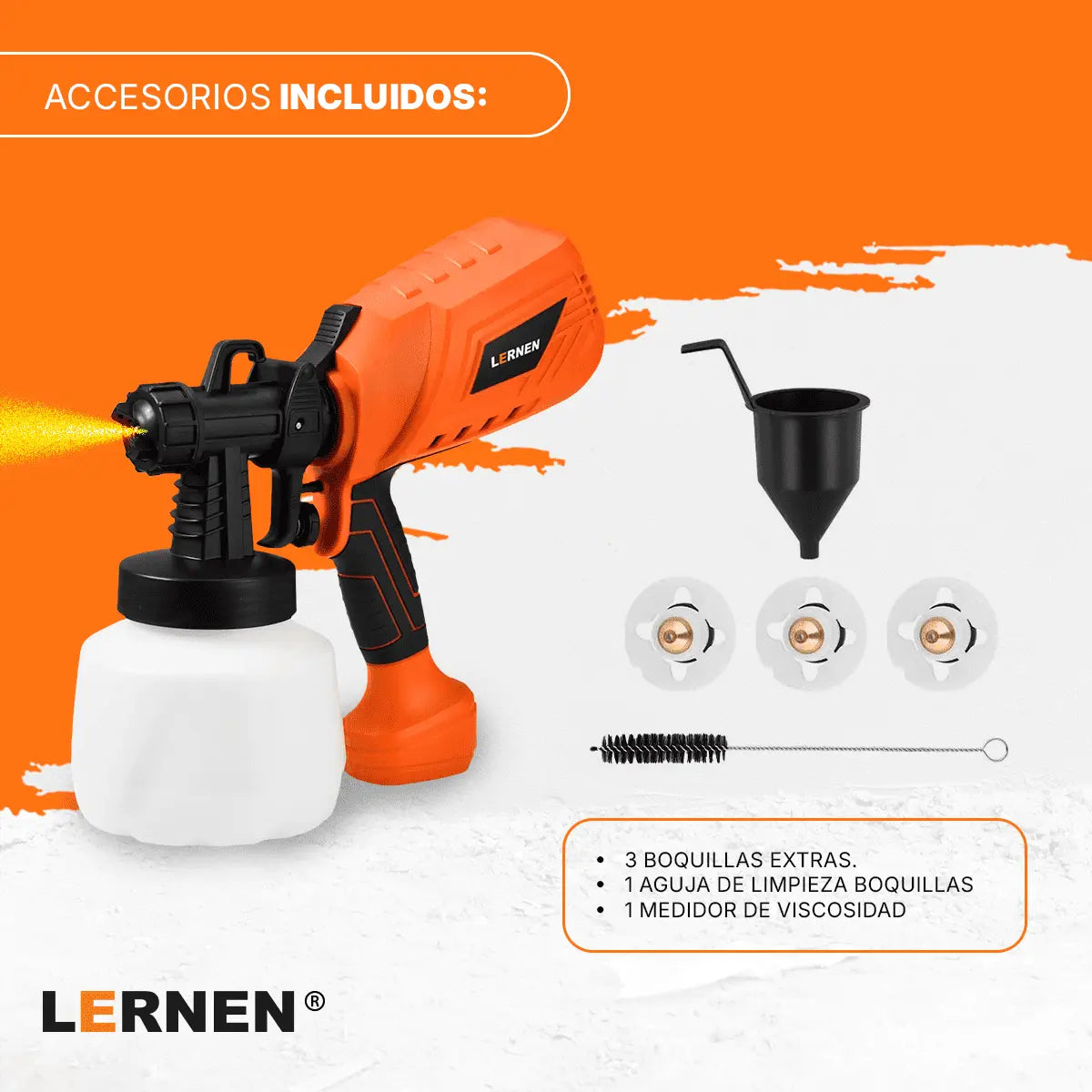Pistola Para Pintar Eléctrica 550w LERNEN Lernen