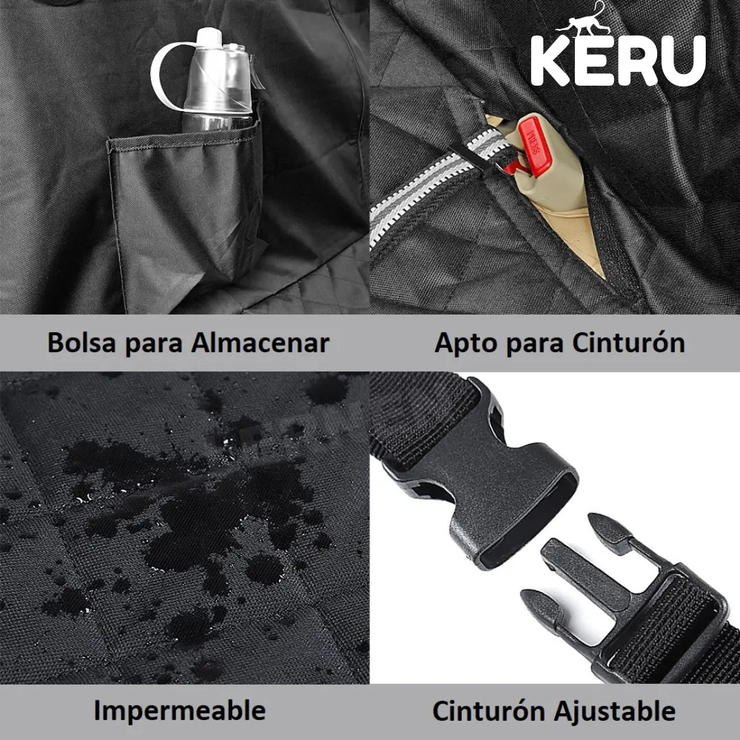 Protector de Asientos para Autos - Perros y Gatos Keru