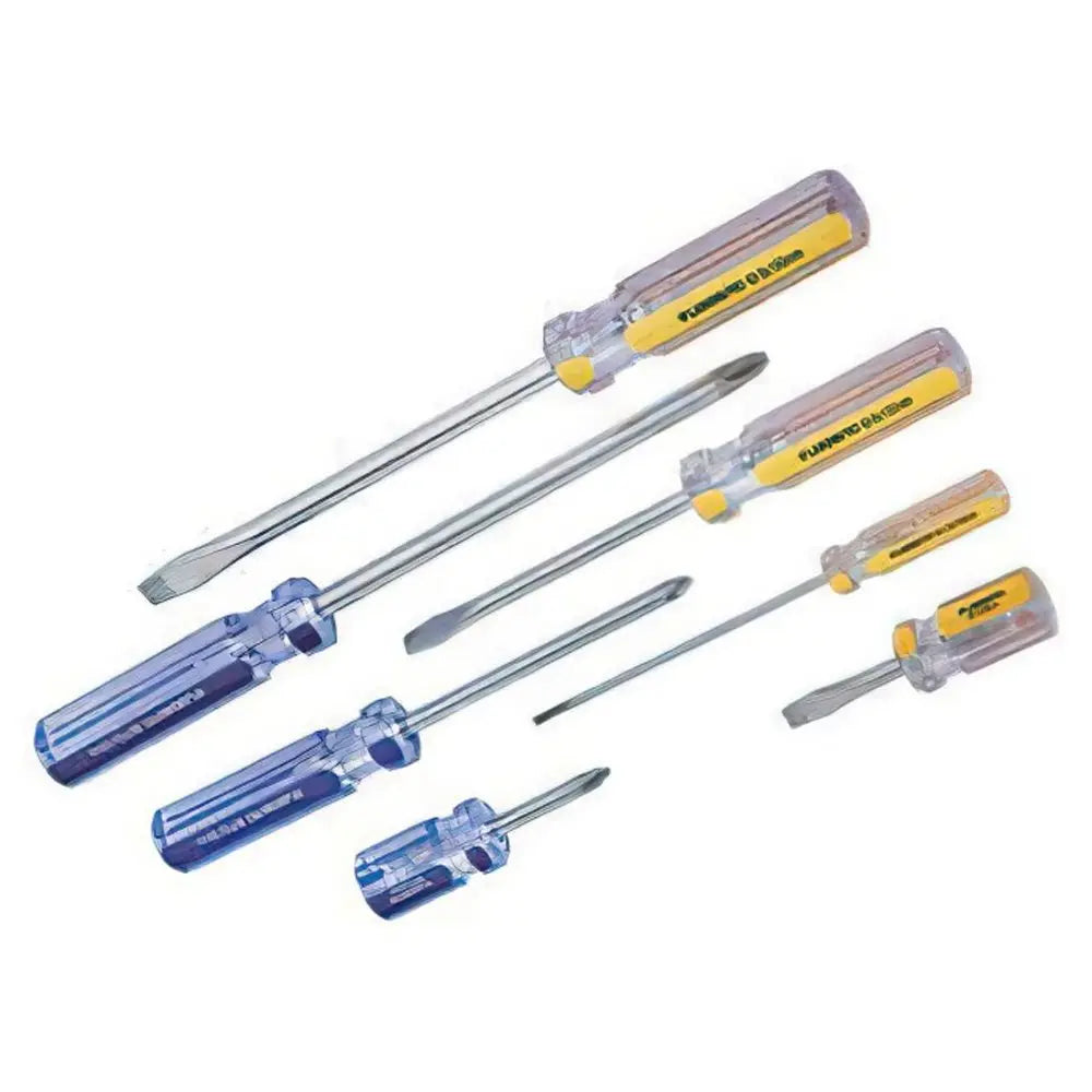 Set - Juego De Atornilladores Plano Y Cruz Industrial 7u