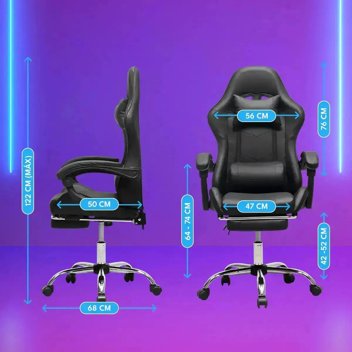 Silla Gamer Azul - Tokstock