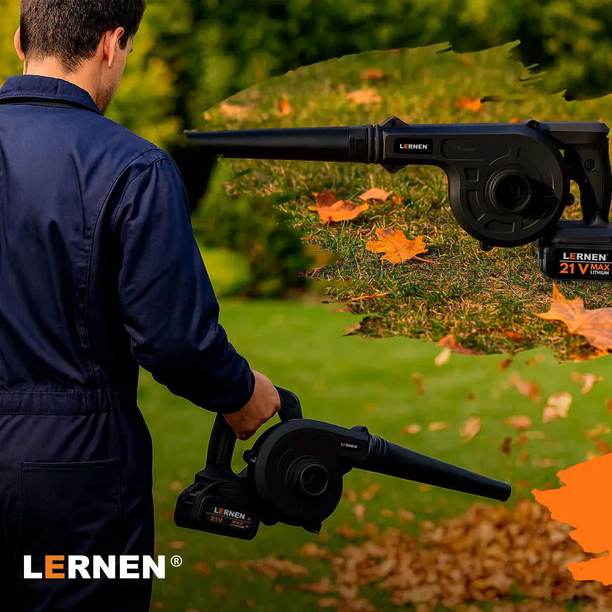 Sopladora Aspiradora Lernen Inalámbrica Con 2 Baterías Lernen