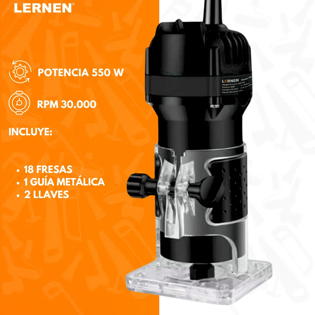 Pack Sierra Caladora 3000 RPM + Fresadora Router Tupi Lernen