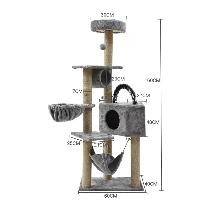Torre Castillo Rascador Para Gatos Casa - Distintos Modelos Keru