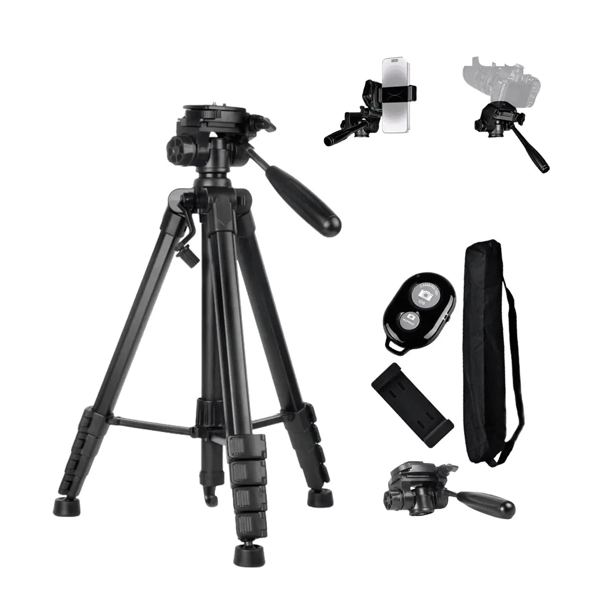 Trípode Profesional Compatible Con Celular + Bolso + Adaptador + Control Remoto Bitbyte