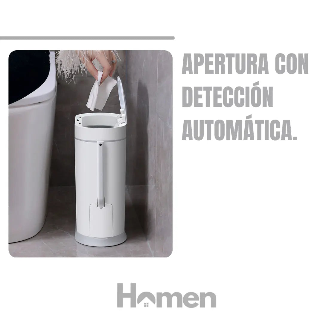 Basurero Automático Papelera Inteligente Sensor 8 Lts Homen