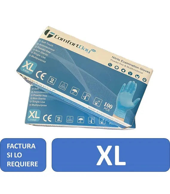 Guantes de Nitrilo Tallas S, M, L y XL - Certificados Comfortday