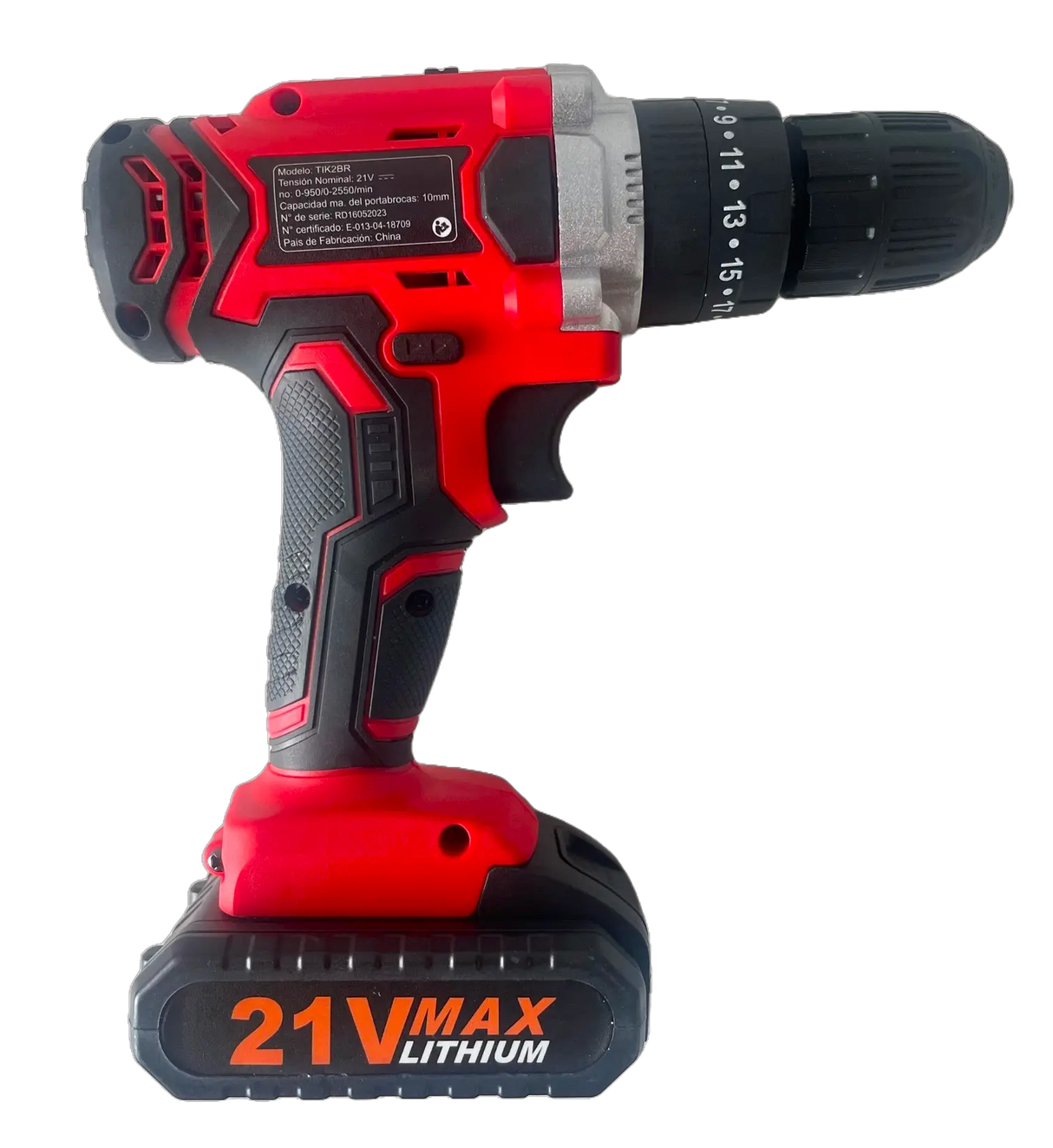 Pack Taladro Inalámbrico Percutor 2 Baterías + Set De 99 Brocas Lernen