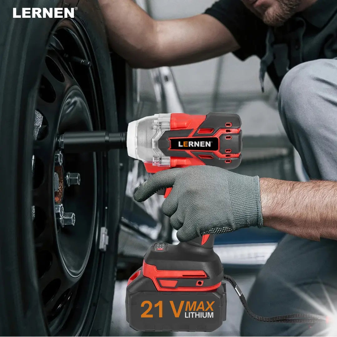 Llave De Impacto 1/2 LERNEN + 2 Baterías + Accesorios Lernen