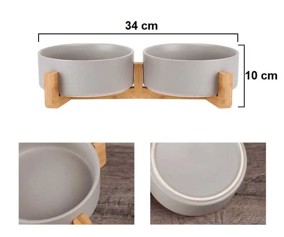 Plato Comedero Grandes De Cerámica Para Perro Gato – 850 mL Keru