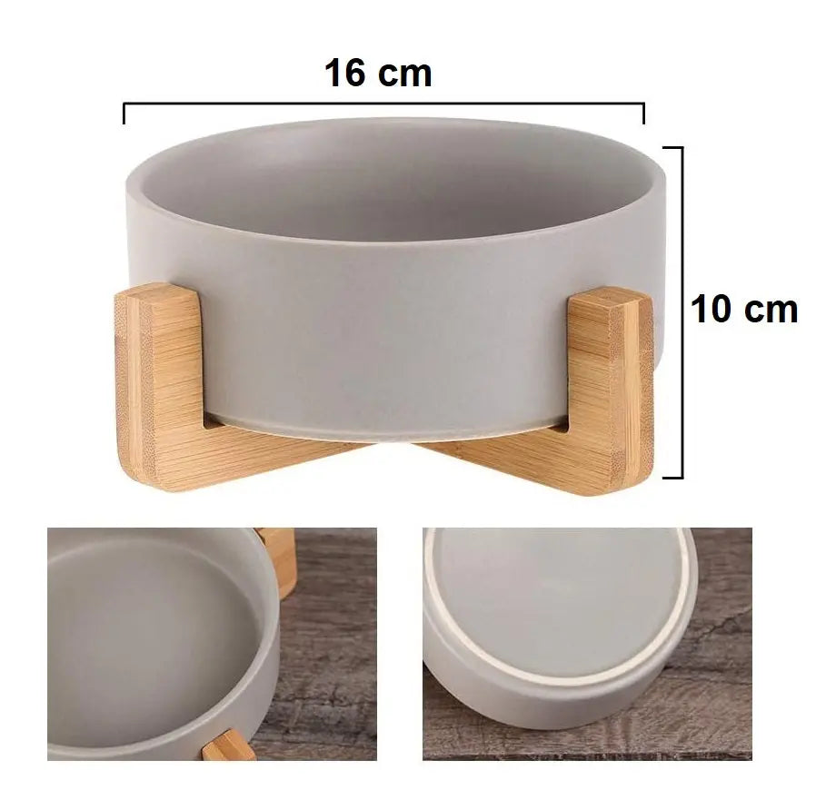 Plato Comedero Grandes De Cerámica Para Perro Gato – 850 mL Keru