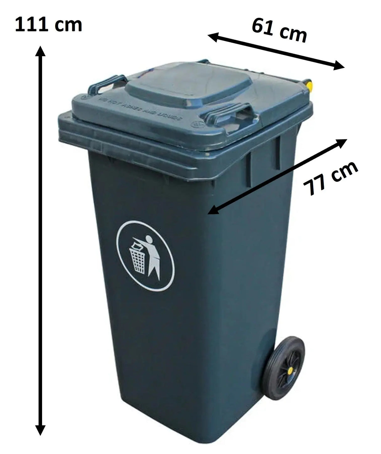 Basurero Contenedor De Basura 240 Litros - Colores Lernen