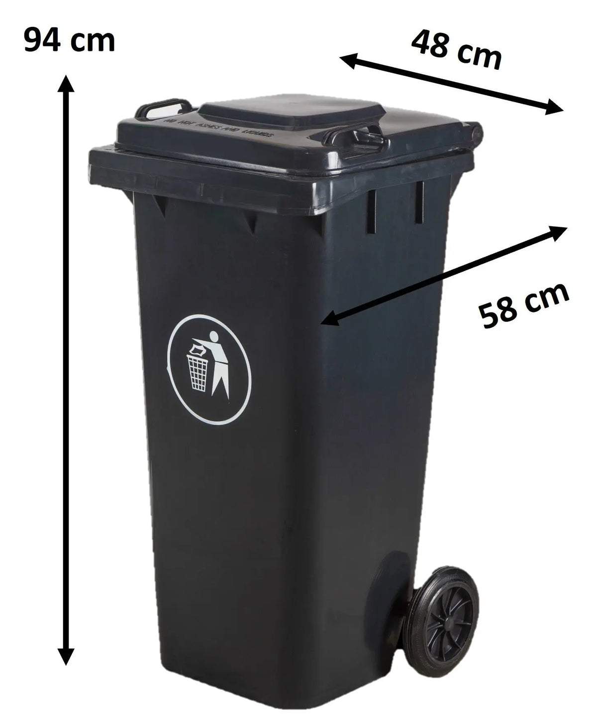 Basurero Contenedor De Basura 120 Litros - Colores Lernen