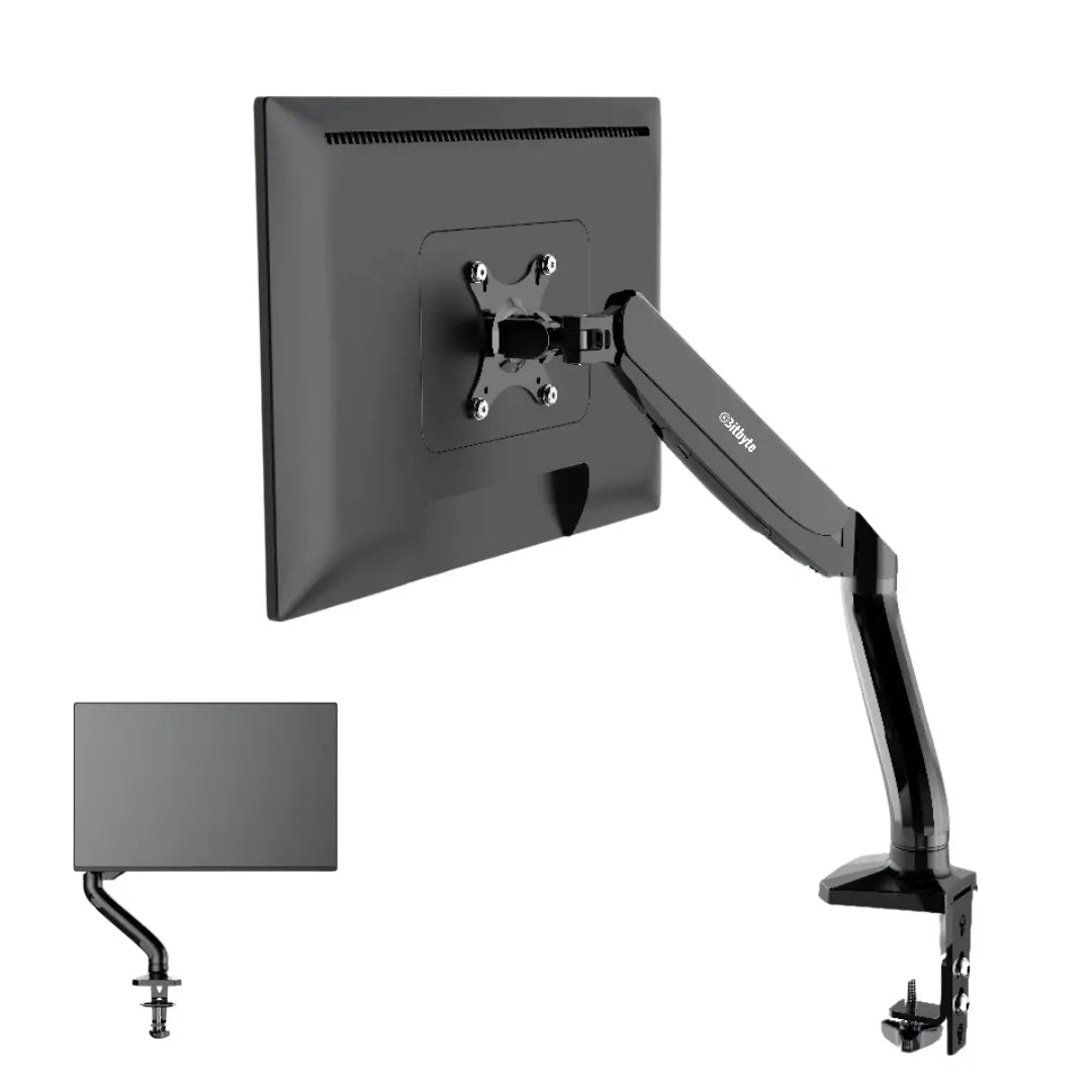 Soporte Monitor Escritorio 13 -32 Pulgadas Brazo Articulado Color Negro Bitbyte