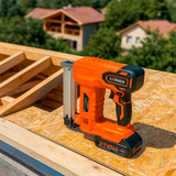 Pistola De Clavos Y Grapas Inalámbrica LERNEN + 2 Baterías Lernen