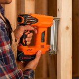 Pistola De Clavos Y Grapas Inalámbrica LERNEN + 2 Baterías Lernen