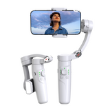 Estabilizador Gimbal Inteligente con Seguimiento Facial IA y Luz LED