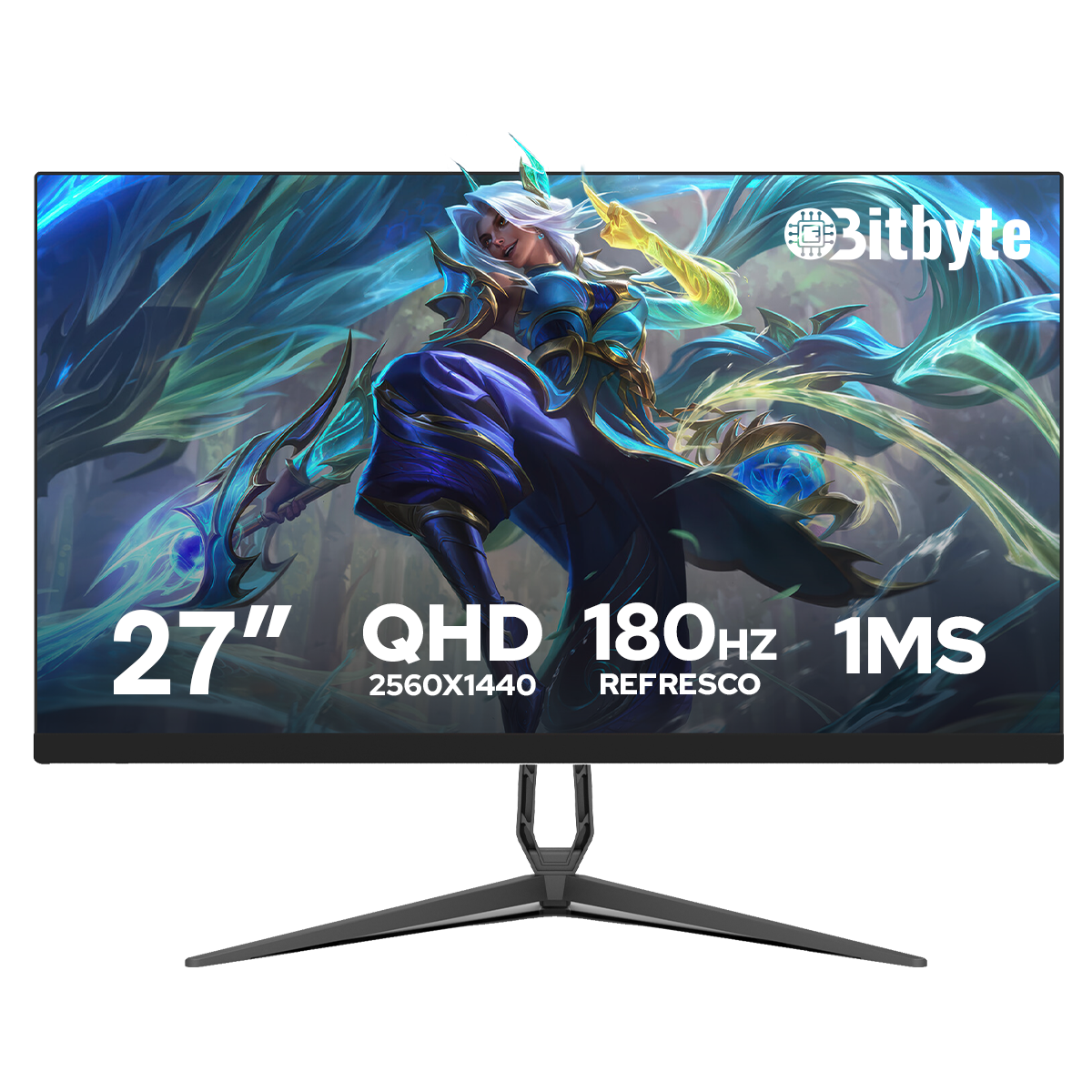 Monitor Gamer 27" Pulgadas QHD 2K 180Hz 1ms HDMI DP Bitbyte