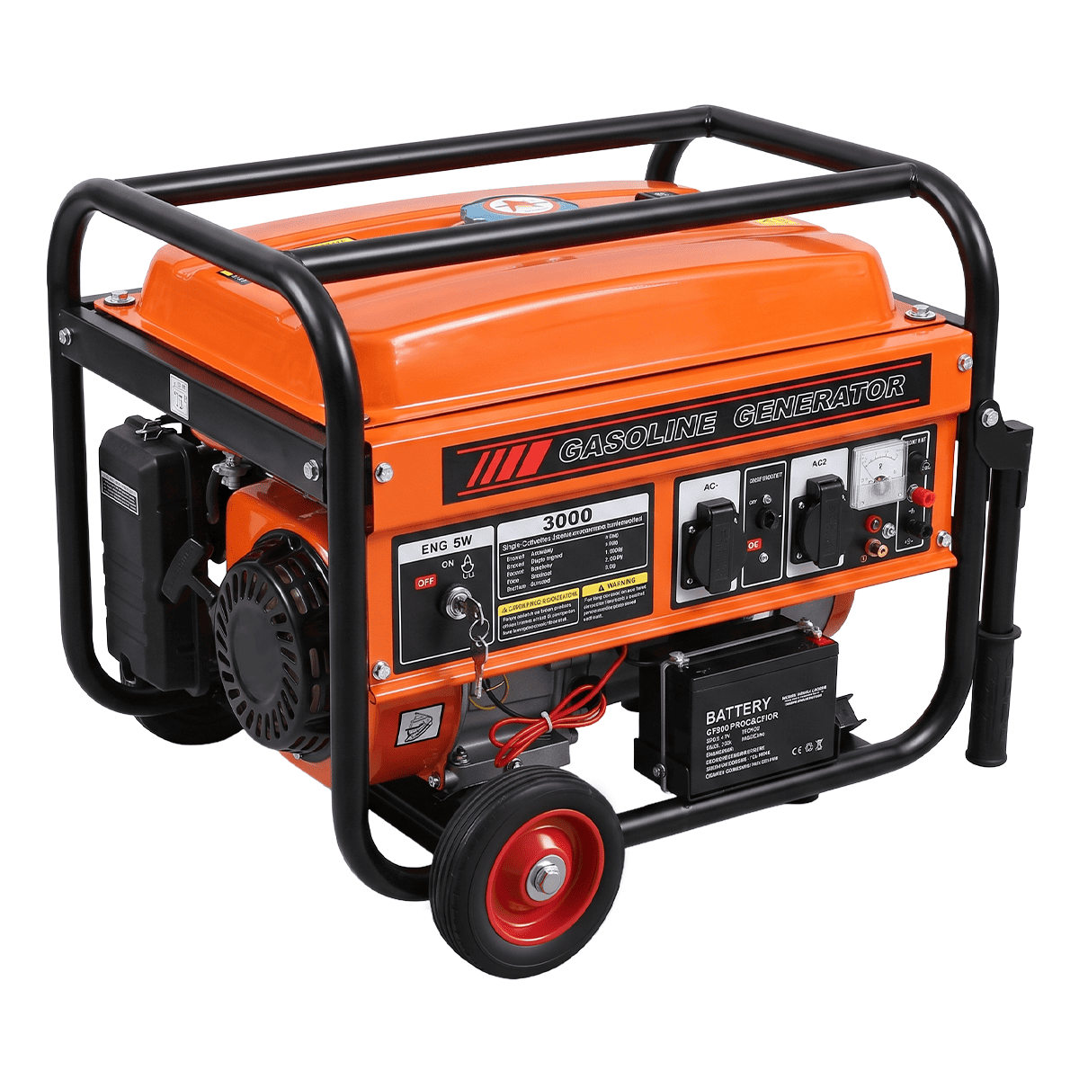 Generador a Gasolina 3.000 W 4 Tiempos 163 cc 220 V con Partida Eléctrica