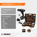 Taladro Inalámbrico 21v + Set De Herramientas 150 Piezas