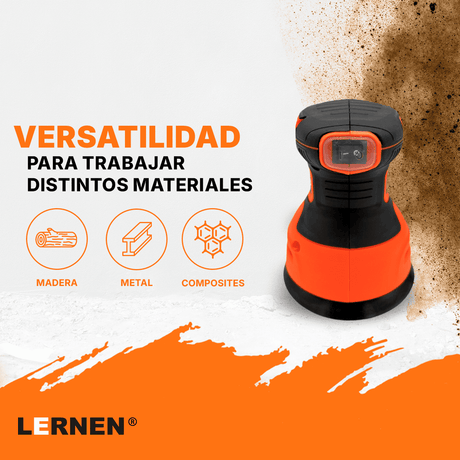 Lijadora Roto Orbital Lernen 350 W - Con Lijas De Repuesto Lernen