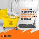 Carro Estrujador De Aseo Mopa 33 litros Amarillo Lernen