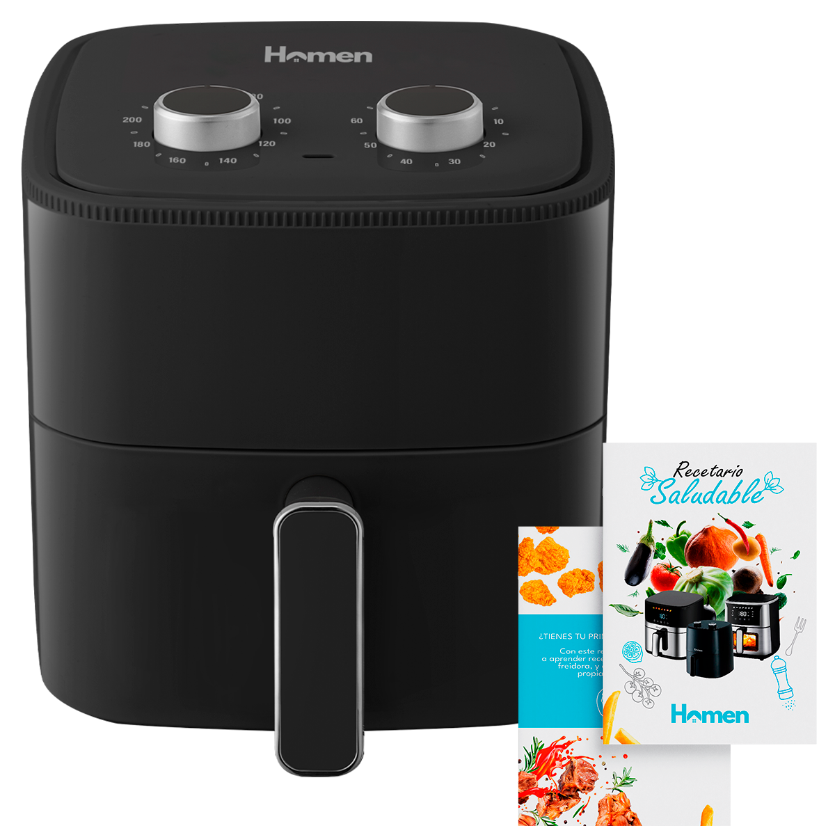 Freidora de Aire 4.2 Litros 1.200W homen — Cocina más sana y crujiente