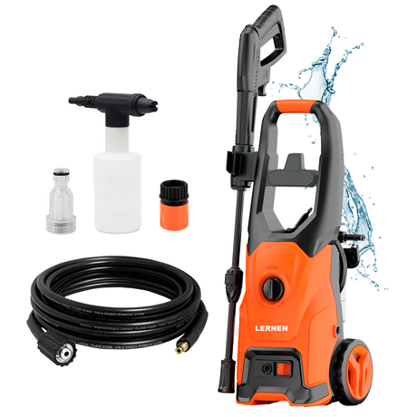 Hidrolavadora 1600w con Espumador y Ruedas LERNEN - HIDRO-1600 Lernen