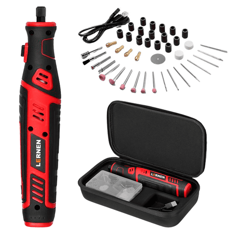 Herramienta Grabado Multipropósito Inalámbrico LERNEN + 85 Accesorios. Lernen