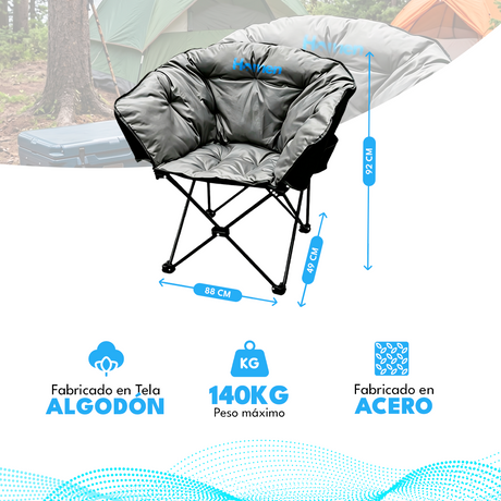 Silla Camping Plegable Pro Homen