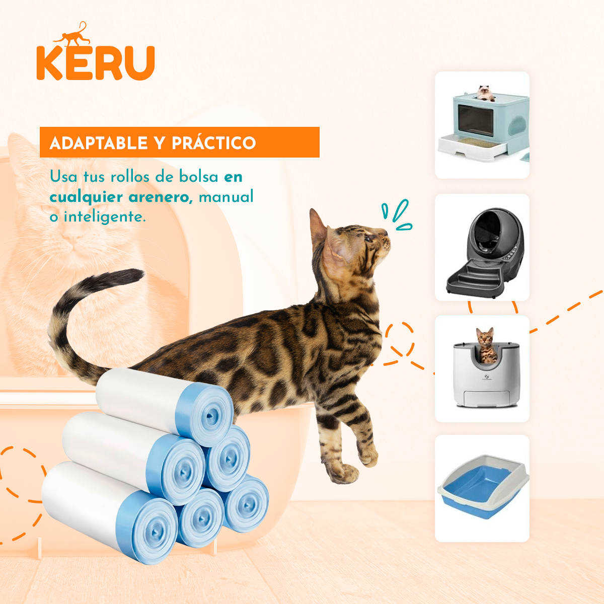 Bolsas de repuesto para Arenero Automático Gato