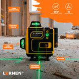 Nivel Laser Profesional 16 Líneas LERNEN + Maletín + Trípode