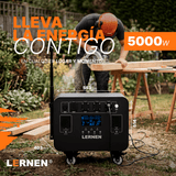 Estación De Energía Portátil Lernen 5000w Generador Eléctrico