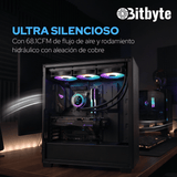 Refrigeración Líquida AIO ARGB PWM 360mm Bitbyte para Intel y AMD