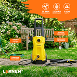 Hidrolavadora 1.600w con Espumador y Ruedas LERNEN