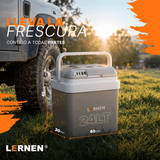 Cooler Portátil Eléctrico 24 Lt 12v Para Autos O Enchufe Ac / Dc