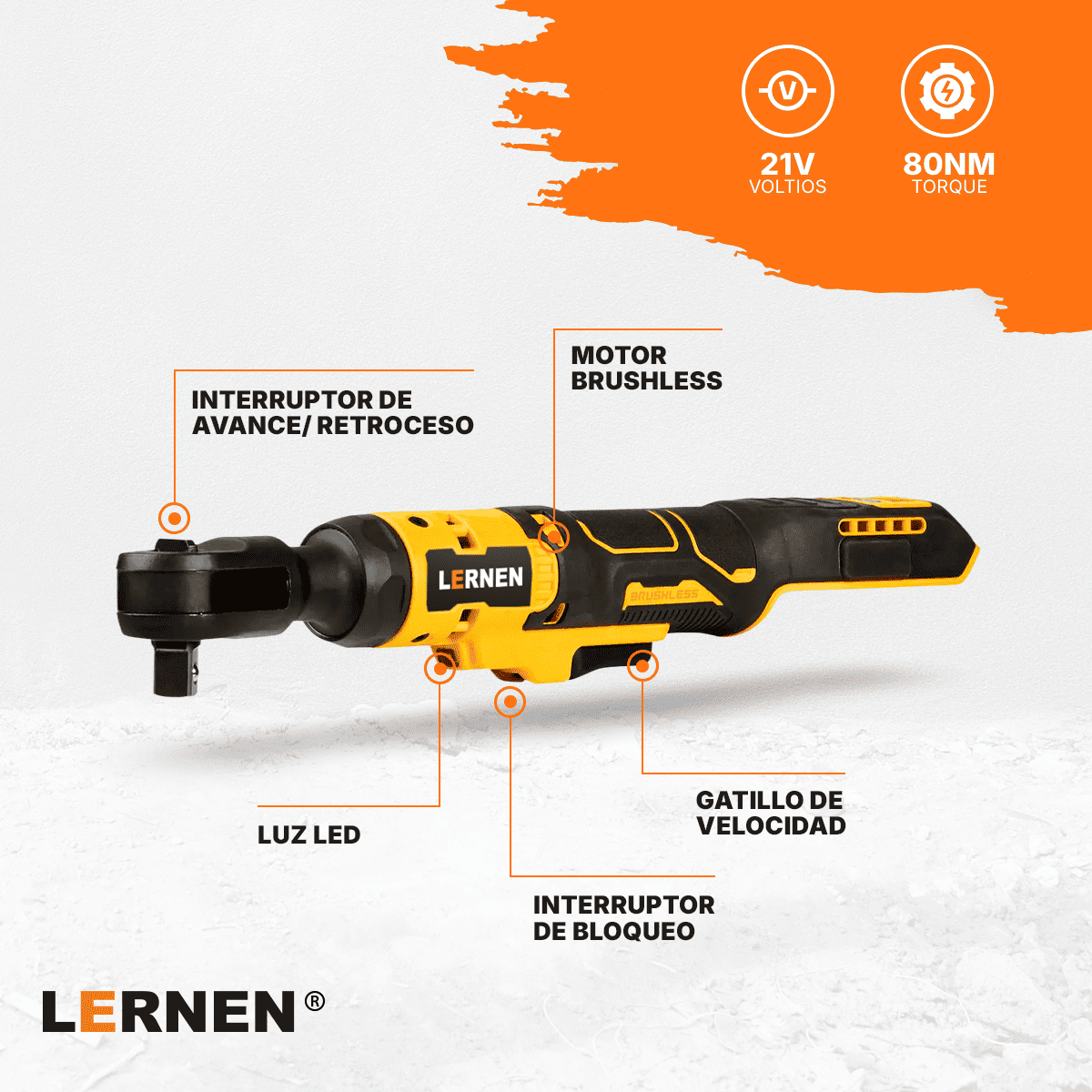 Llave Chicharra eléctrica Inalámbrica PRO + 2 baterías + 6 dados Lernen