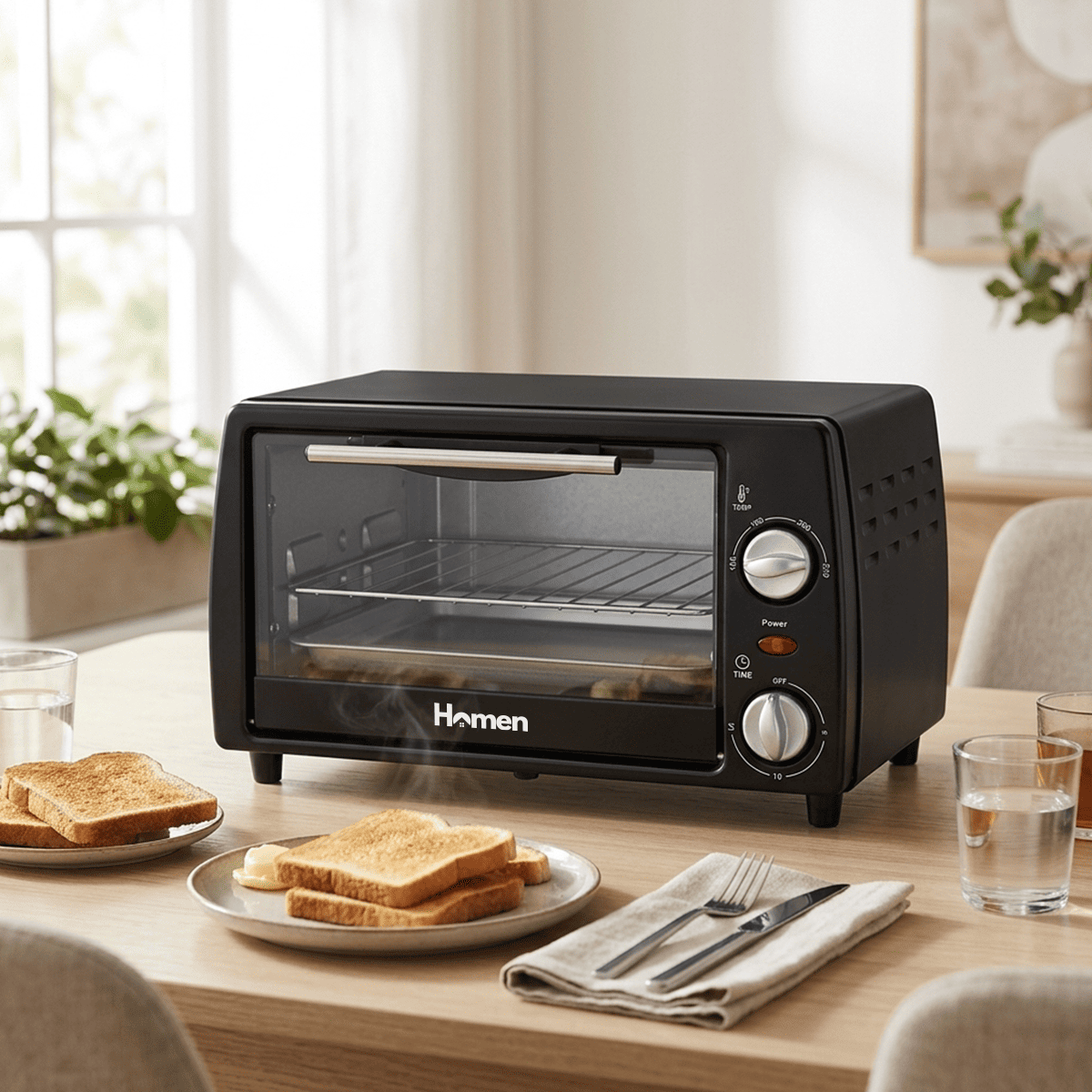 Horno Eléctrico Homen 9.7 Lt 750 W