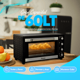 Horno Eléctrico Homen 60 Lt 2.000 W