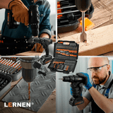 Pack Taladro Destornillador Inalámbrico 21v + Set 246 Brocas