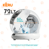 Arenero Inteligente Automático WiFi para Gatos con App - Autolimpiante Keru 72 LT